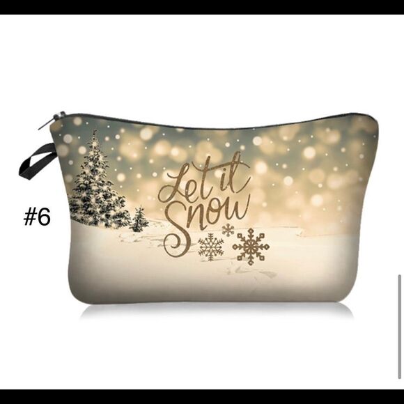 CHRISTMAS GIFT COSMETIC BAG - Picture 1 of 9